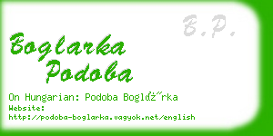 boglarka podoba business card